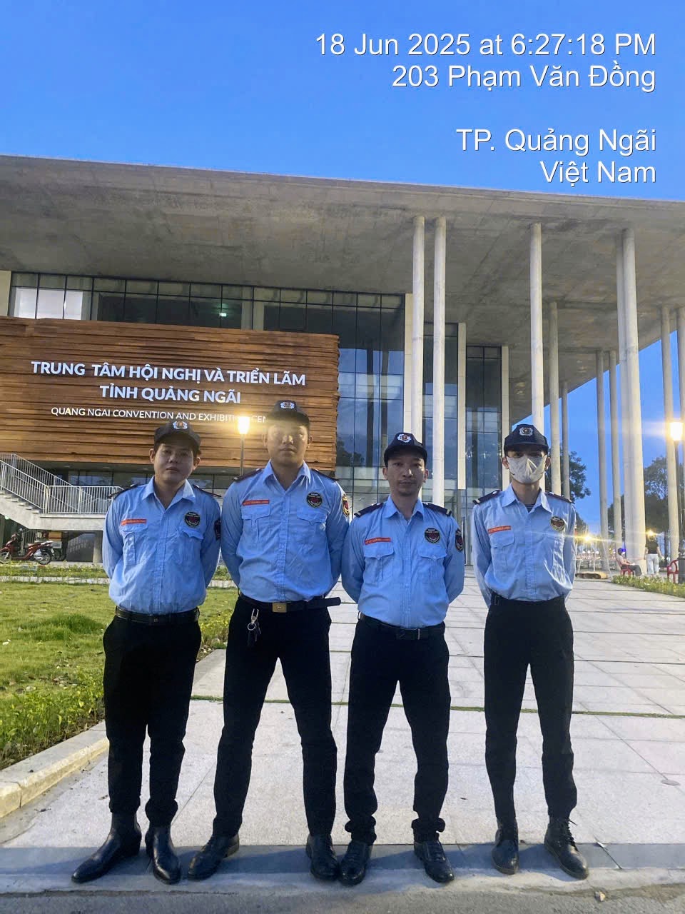 Lực lượng bảo vệ của Công ty Thành Long ở Quảng Ngãi