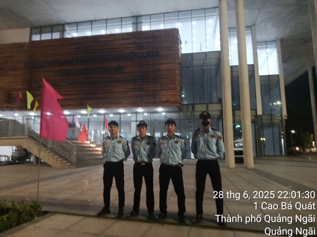 Bảo vệ chương trình sự kiện tại Trung tâm triển lãm Quảng Ngãi