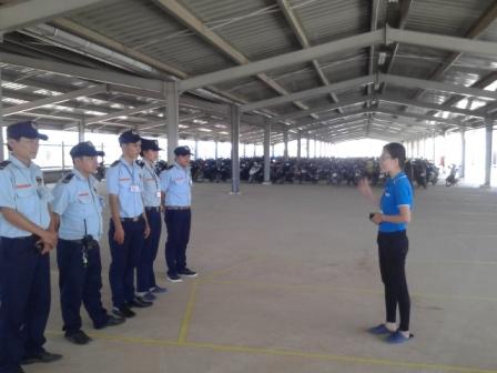 Bảo vệ ở nhà máy Sumida Quảng Ngãi