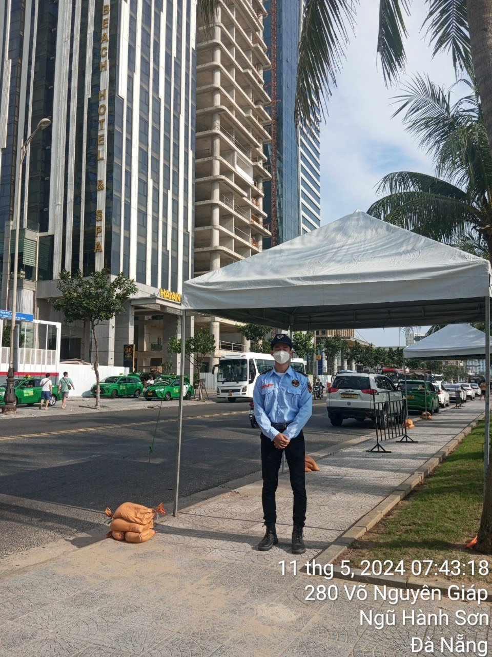 Bảo vệ khu nghỉ dưỡng trên đường Hoàn Sa Đà Nẵng