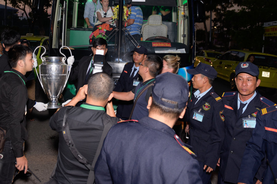 bảo vệ sự kiện giao lưu đón cup c1 châu âu